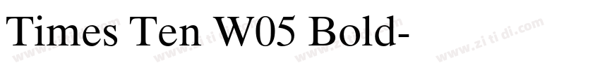 Times Ten W05 Bold字体转换